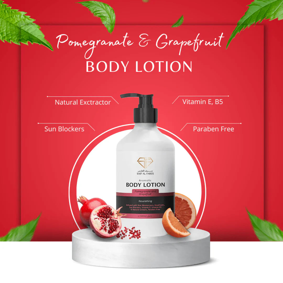 AROMATIC BODY LOTION POMEGRANTE AND GRAPEFUIIT 500ML