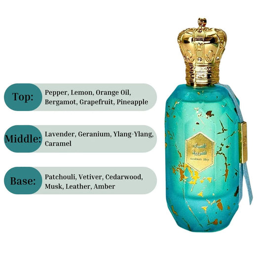 Armaf Eter Arabian Sky EDP Spray 100ML (3.4 OZ) de Armaf | Una mezcla celestial de aromas cítricos, florales y amaderados.
