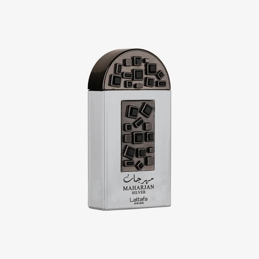 Lattafa Perfumes Maharjan Silver Eau de Parfum Spray, 3.4 Ounce (Unisex)