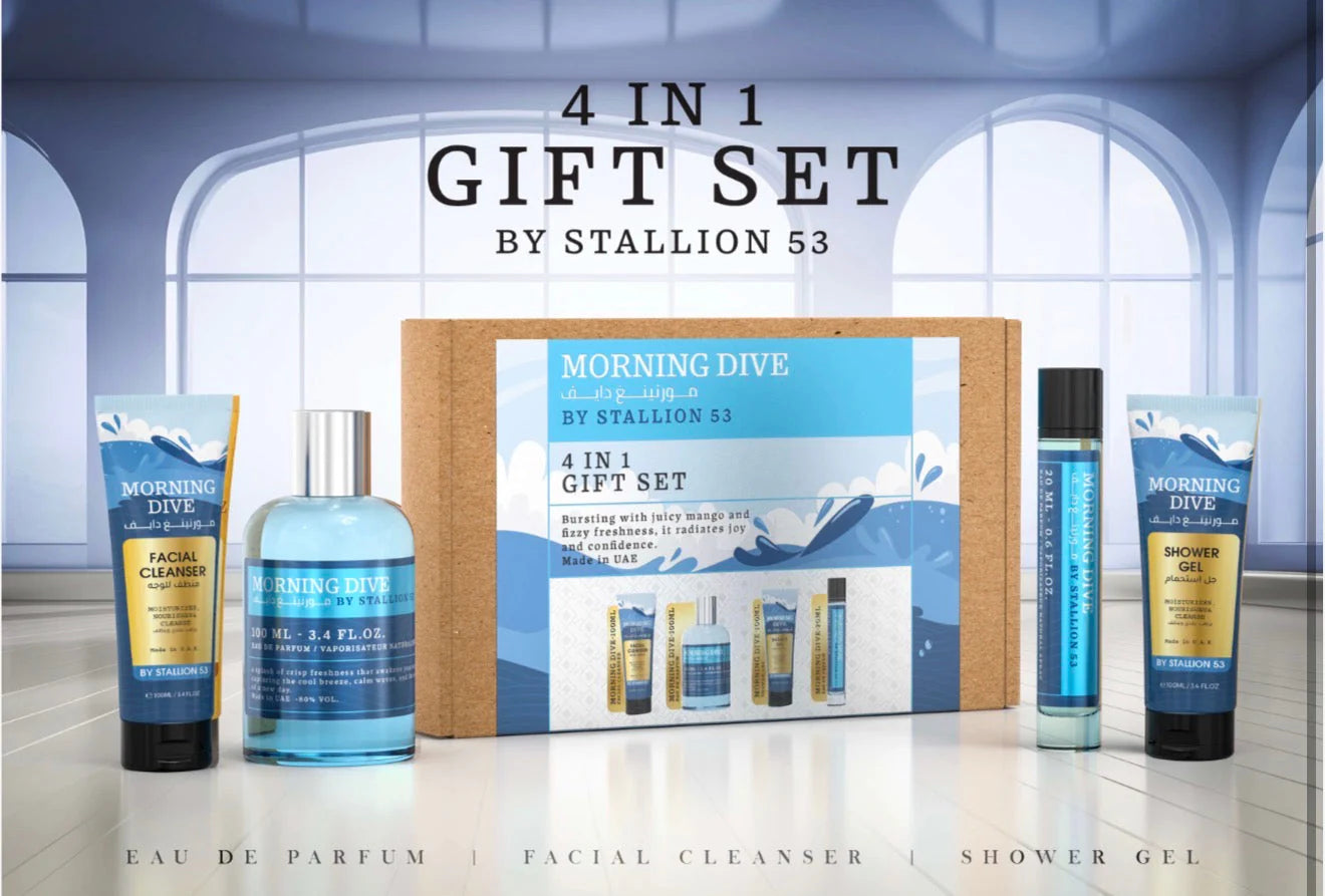 MORNING DIVE BY STALLION 53 / GIFT SET 4 IN 1 (Man Fragrance)